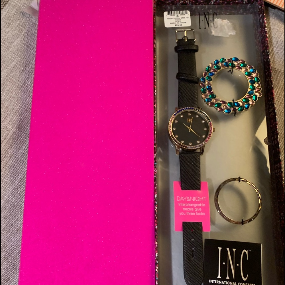 INC watch with different bands
